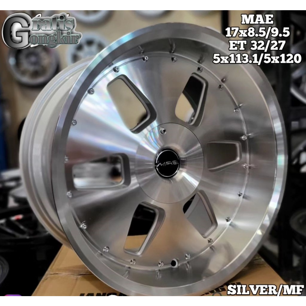 VELG MAE R17X8,5/9,5 VELG MOBIL RING 17 PCD 5X114,3-5X120 VELG CELONG
