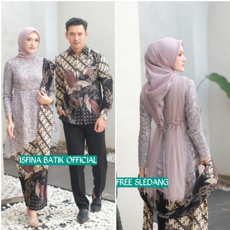 Couple Kebaya Modern Baju Wisuda Tunangan Lamaran Terbaru Baju Batik Brokat Couple zahra