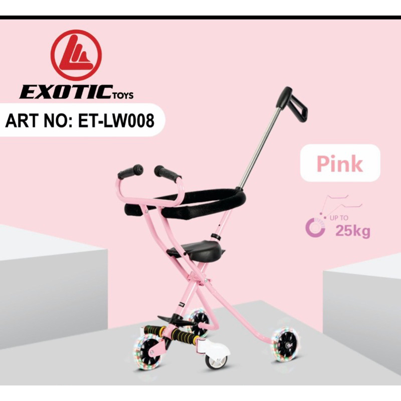 Makassar  Trike Exotic LW008 Kereta Duduk Anak Bayi / Magic Stroller Exotic LW 008b