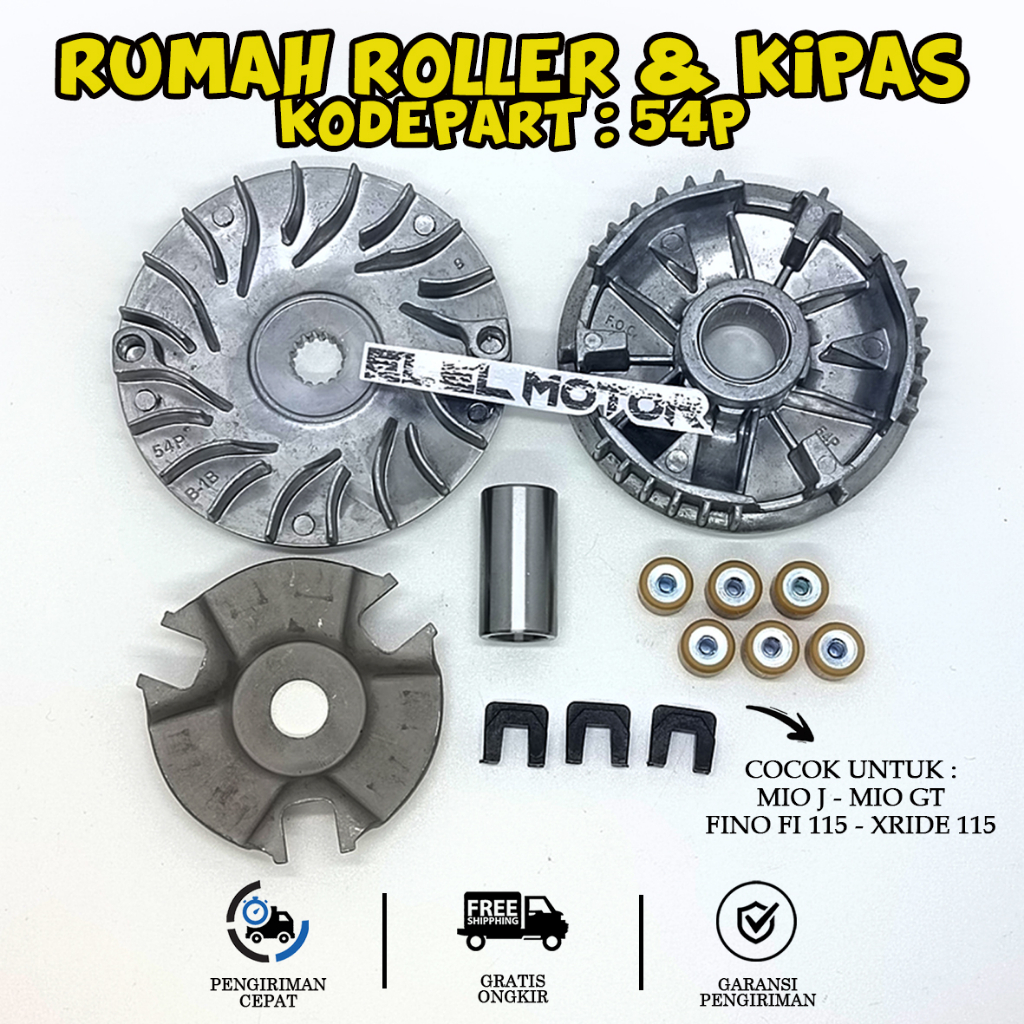 Rumah Roller Roler Loler Yamaha Mio J Soul GT115 Fino Fi Xridee 115 Full Set 54P