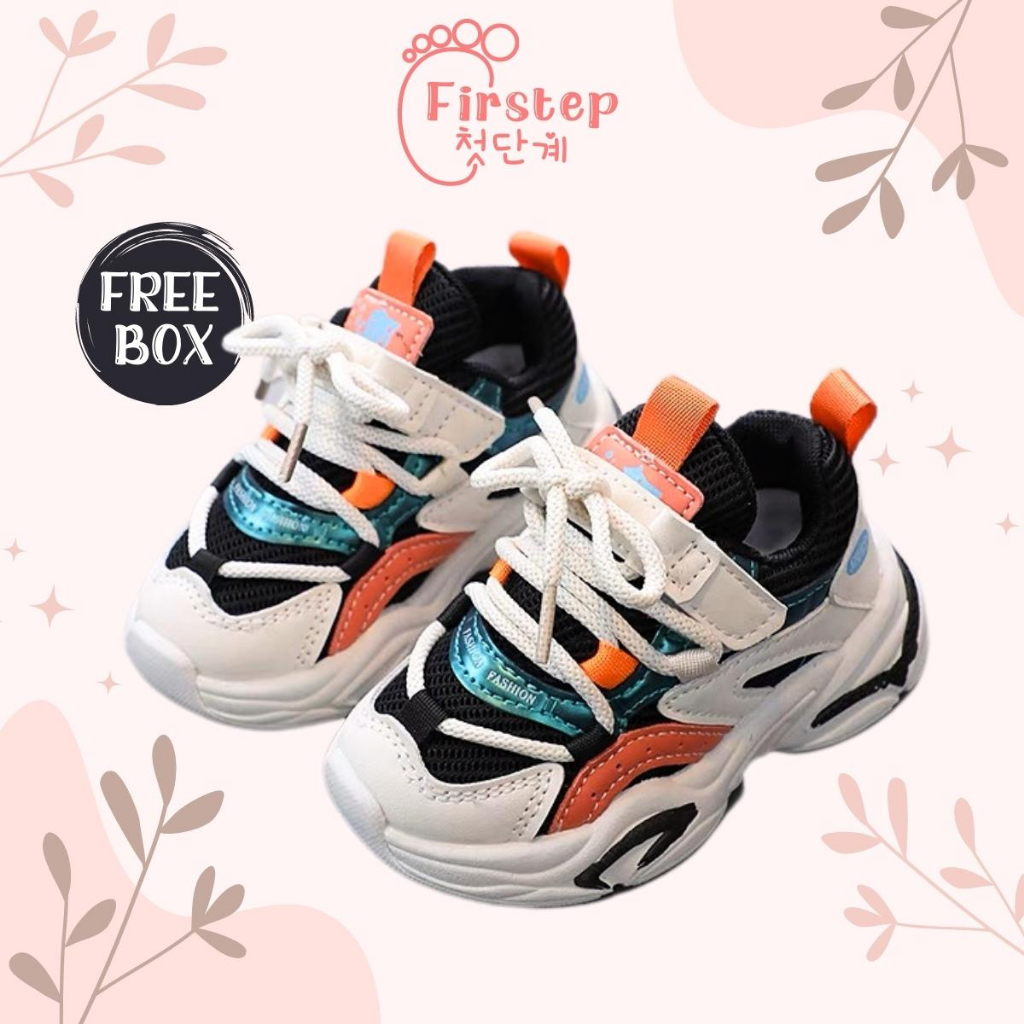 Sepatu Anak Perempuan Dan Laki Laki Import Sneaker Anak Usia 1-5 Tahun  FS175