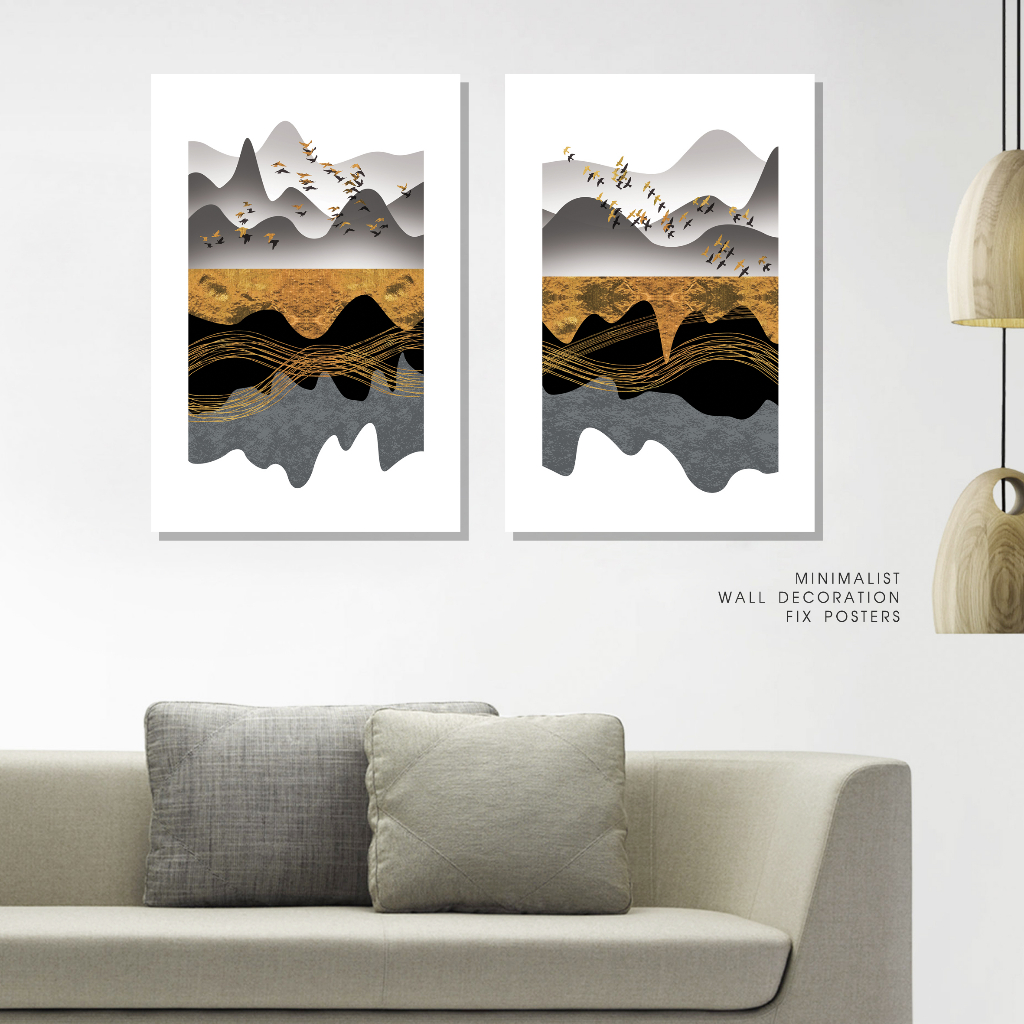 Pajangan dinding poster nordic Wall decor minimalis