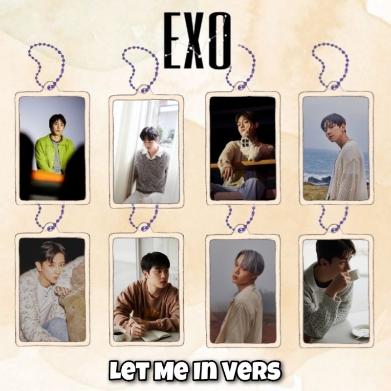 EXO EXIST Acrylic Clear Keychain Gantungan Kunci Akrilik