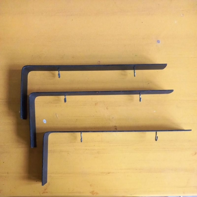 besi plang besi siku penyangga papan nama ruang 30x12 cm