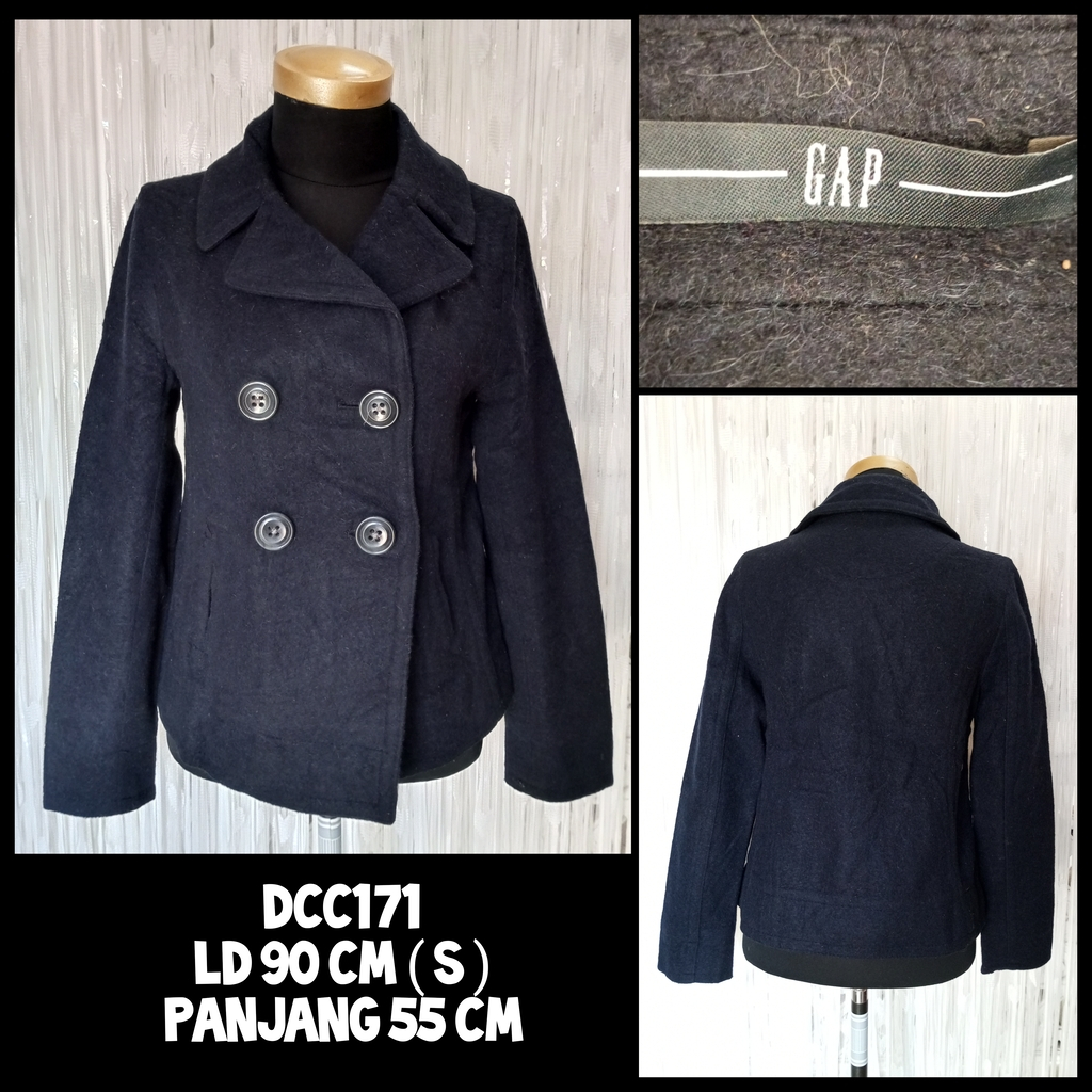Coat Mantel Wool Wanita Preloved Second DCC171