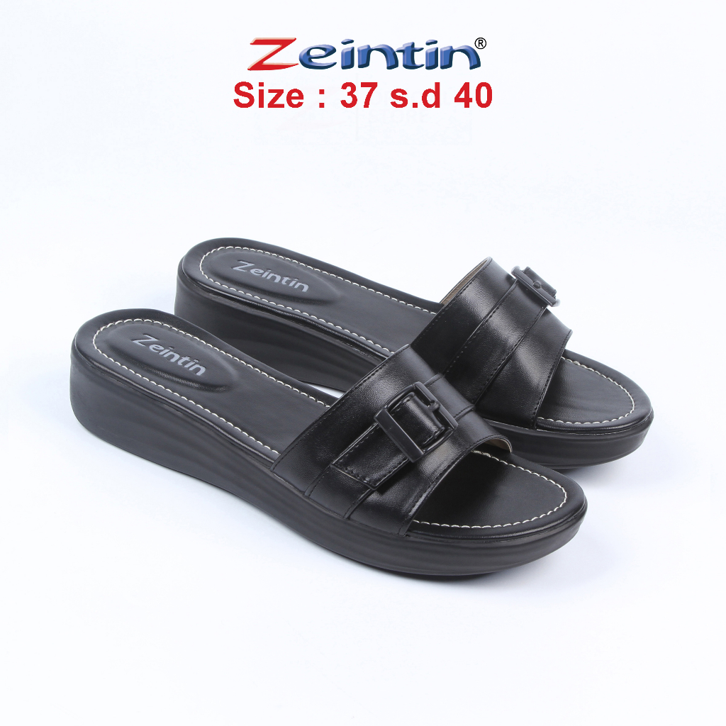 Zeintin - Sandal Wanita Kulit Sintetis Original Zeintin Sendal Slip On Wanita Sandal Slide Terlaris HP