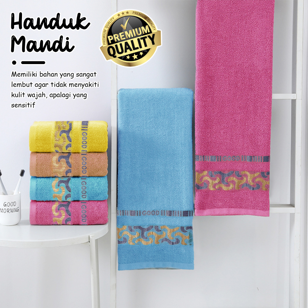 Handuk Mandi Tebal Ukuran 100cm x 50cm Multifungsi Praktis Hig Quality Minimalis Bahan Katun - J3B6