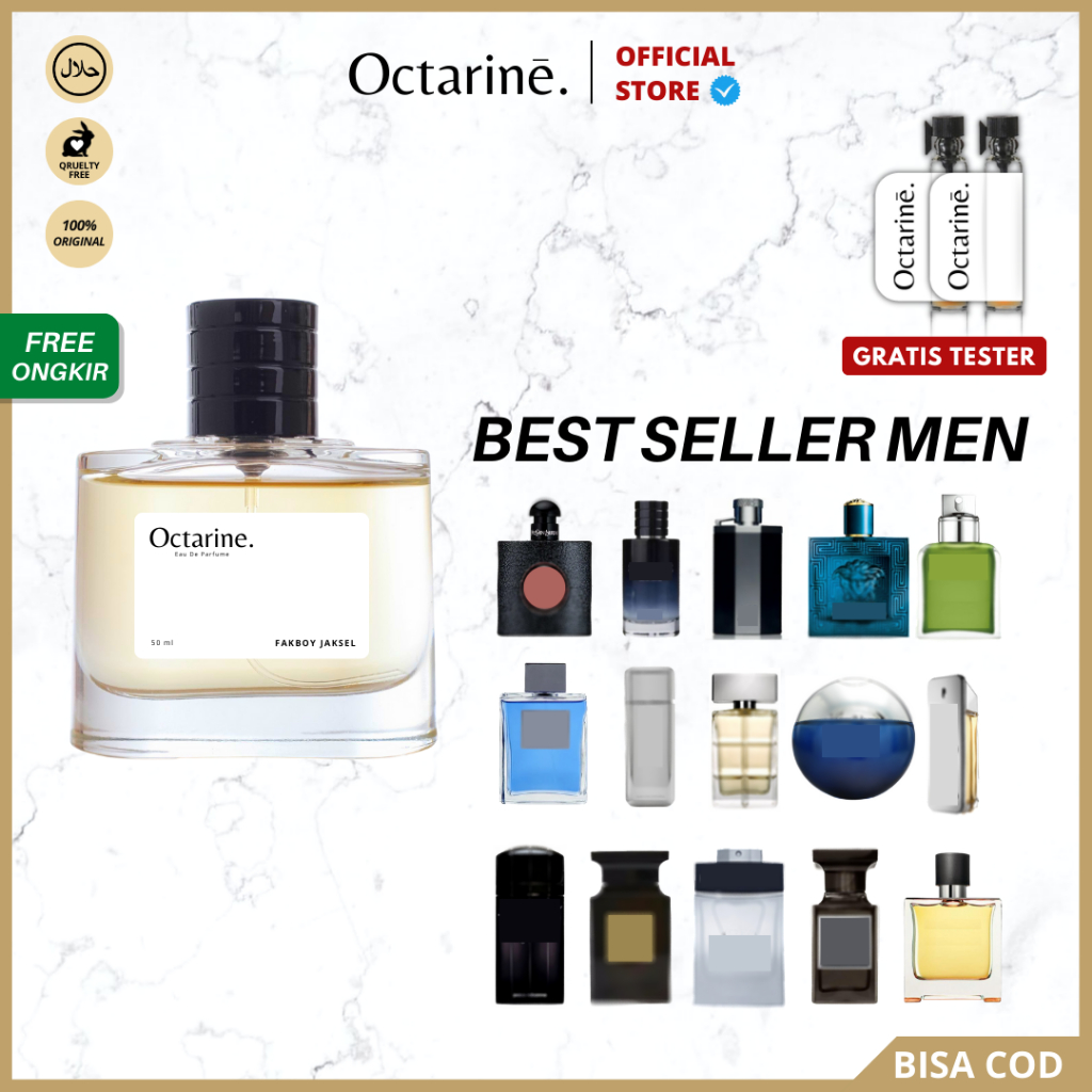 Octarine - Parfum Pria Tahan Lama Aroma Fresh Maskulin BEST SELLER MEN | Eau De Parfume Farfum Perfume Minyak Wangi Cowok Cewek Murah Original