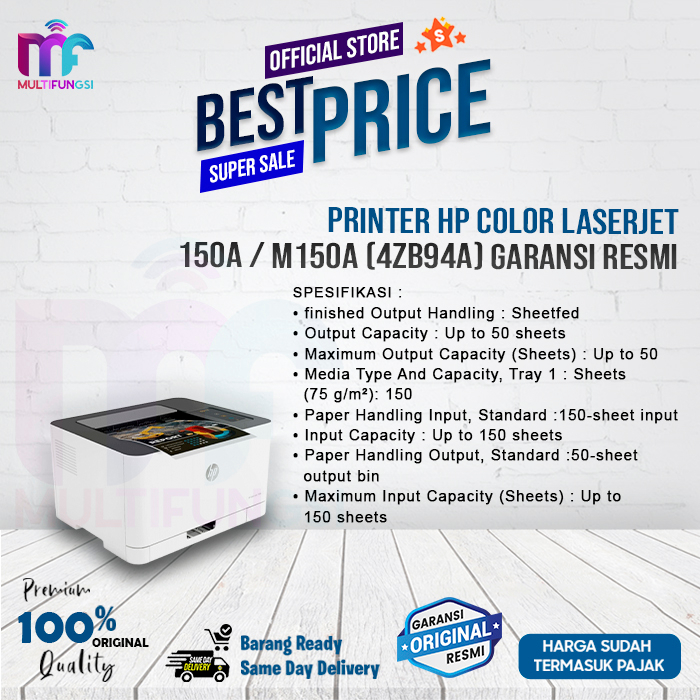 Printer HP Color LaserJet 150A M150A Garansi Resmi 4ZB94A