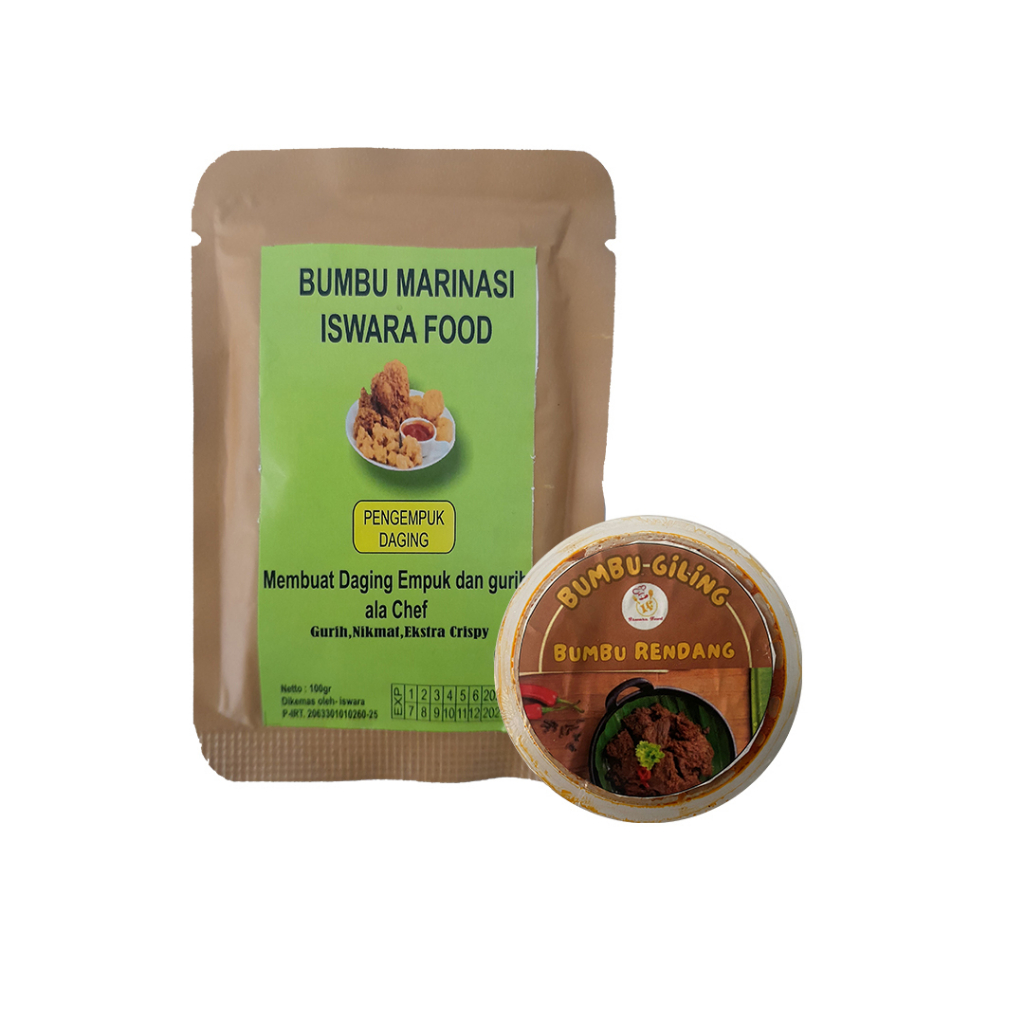 

Qriukk Bumbu Giling Instan Rendang - FREE Bumbu Marinasi Pengempuk Daging