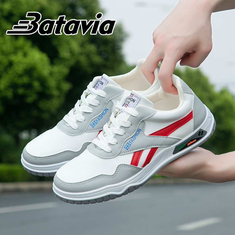 BATAVIA Fashion Impor white Pria olahraga sepatu Sepatu Sneakers Pria Sport Shoes sepatu sekolah J13