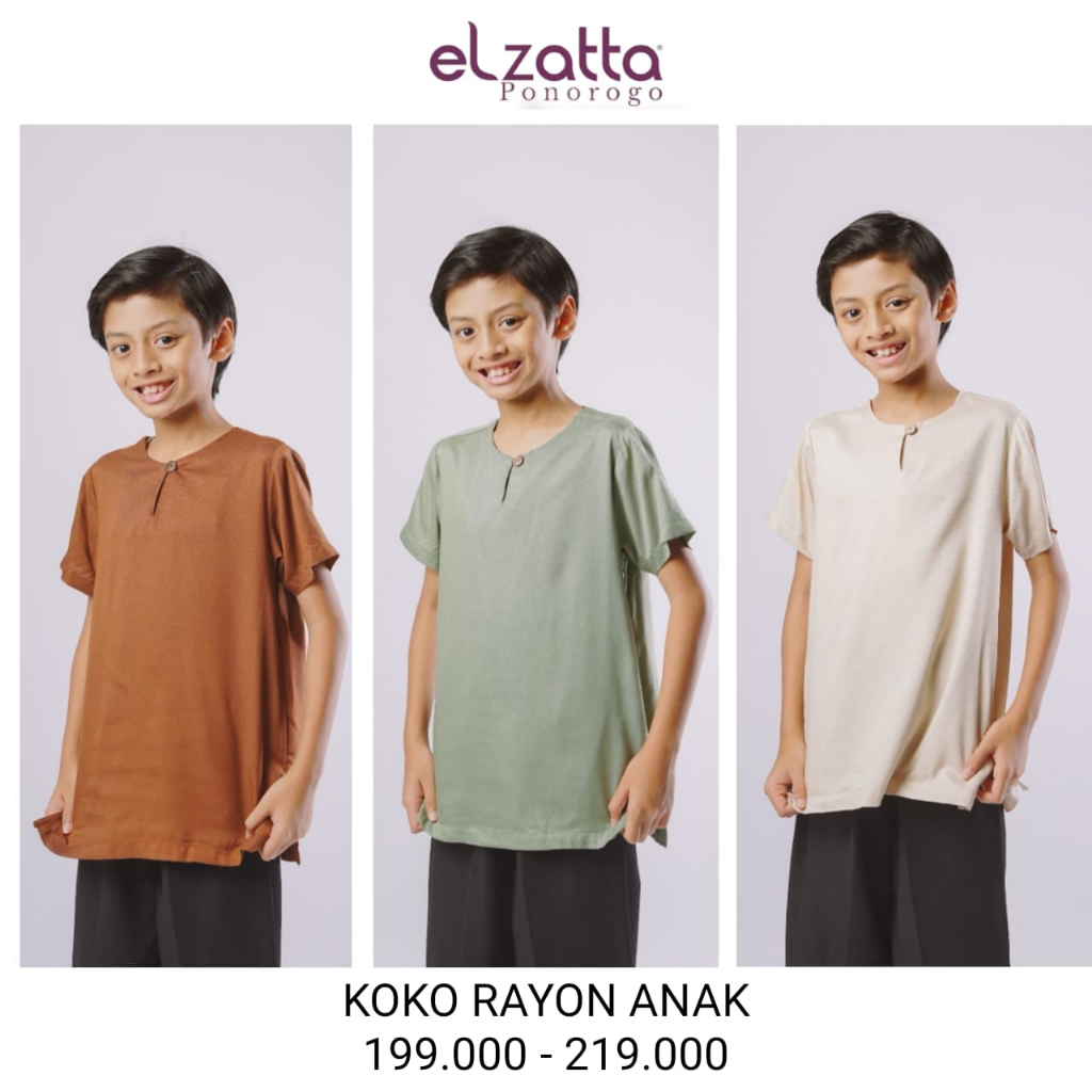 ELZATTA KOKO RAYON ANAK BAJU COWOK LAKI LAKI (PONOROGO)