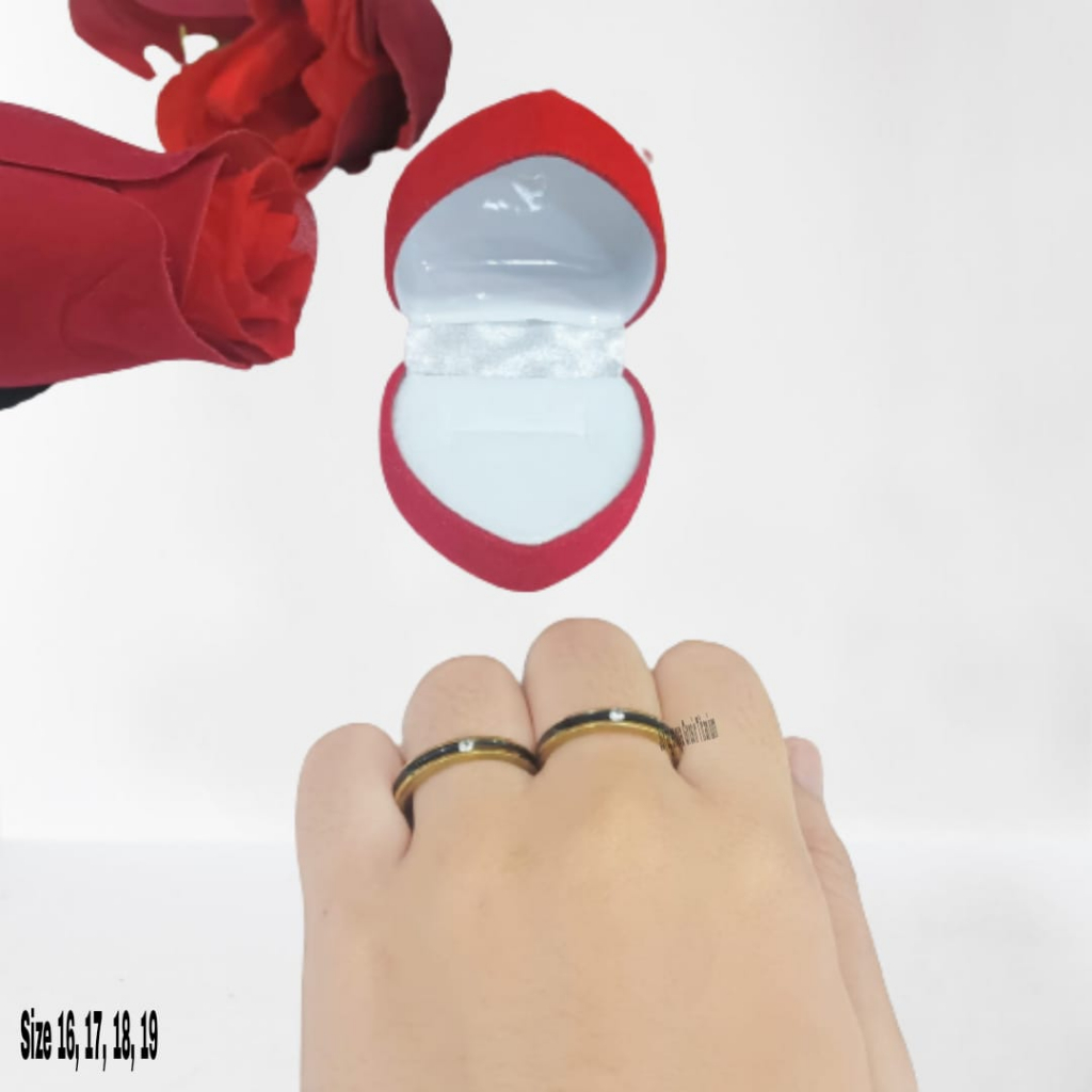 Cincin Couple Logam Tren Kekinian Buat Pasangan Elegan Anti Karat Anti Luntur