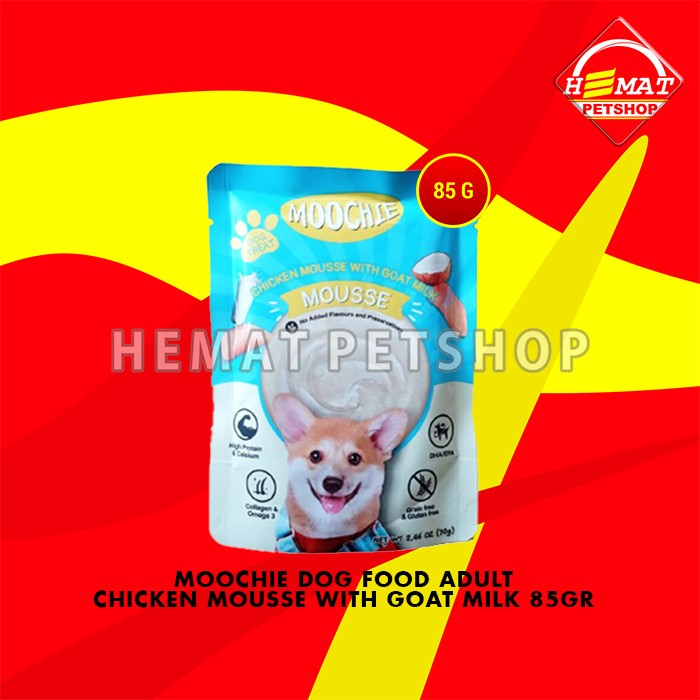 Makanan Basah Anjing Moochie Wet Dog Food Pouch Sachet 70 gram