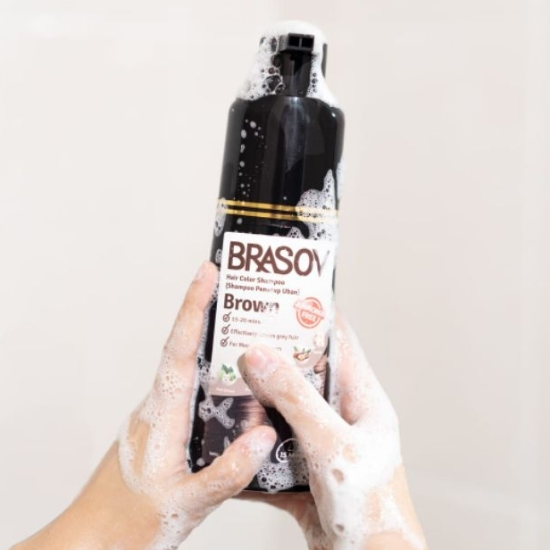 Brasov Hair Color Shampoo | Penutup Uban 200ml