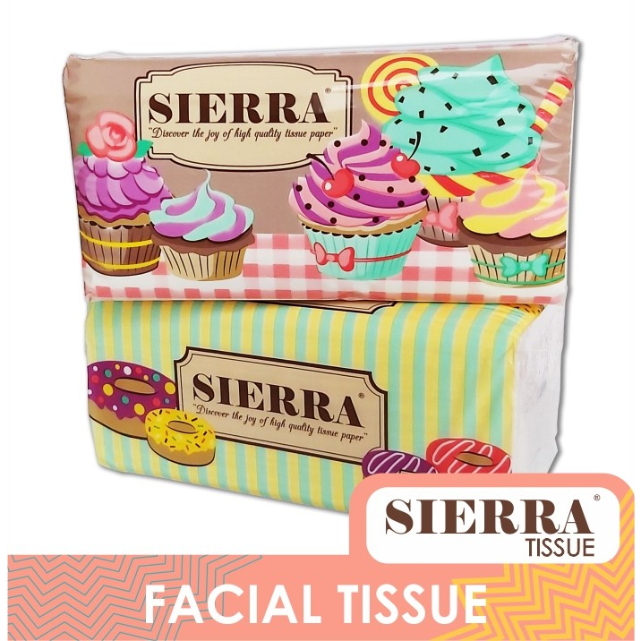 Tisu Wajah Sierra 250s 2ply / Facial Tissue 250 Sheets 2 Ply Lembut