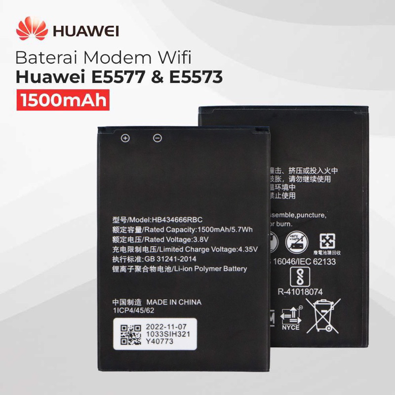 Batre Baterai Modem Mifi BOLT/Huawei E5577 SERIES 3000MAH