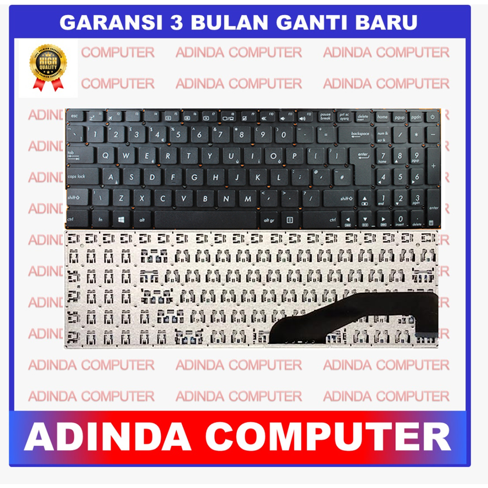 Keyboard Asus X540 A540 A540L A540U D540 D540n F540 K540 K540L R540 R540S UK Big Enter