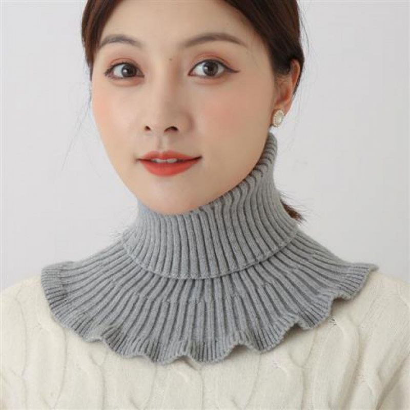 Syal Rajut Turtleneck Palsu