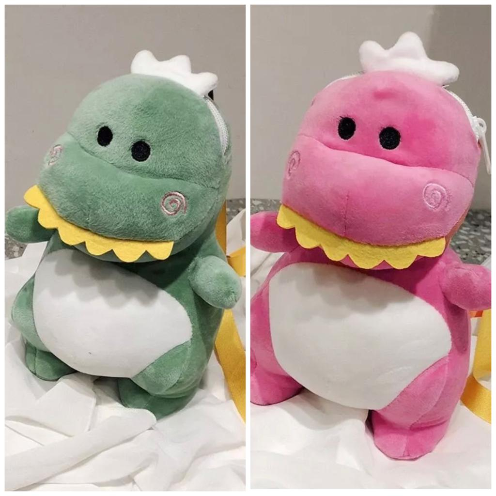 Boneka Motif Dinosaurus Tas Selempang Bahu Kartun Dinosaurus