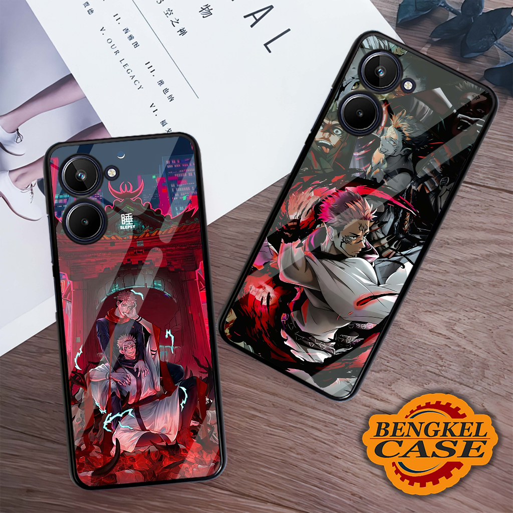 (BS47) Case Kilau Realme 10 4G | Casing Hp Realme | Pelindung Smartphone | Bengkel Case | Sukuna