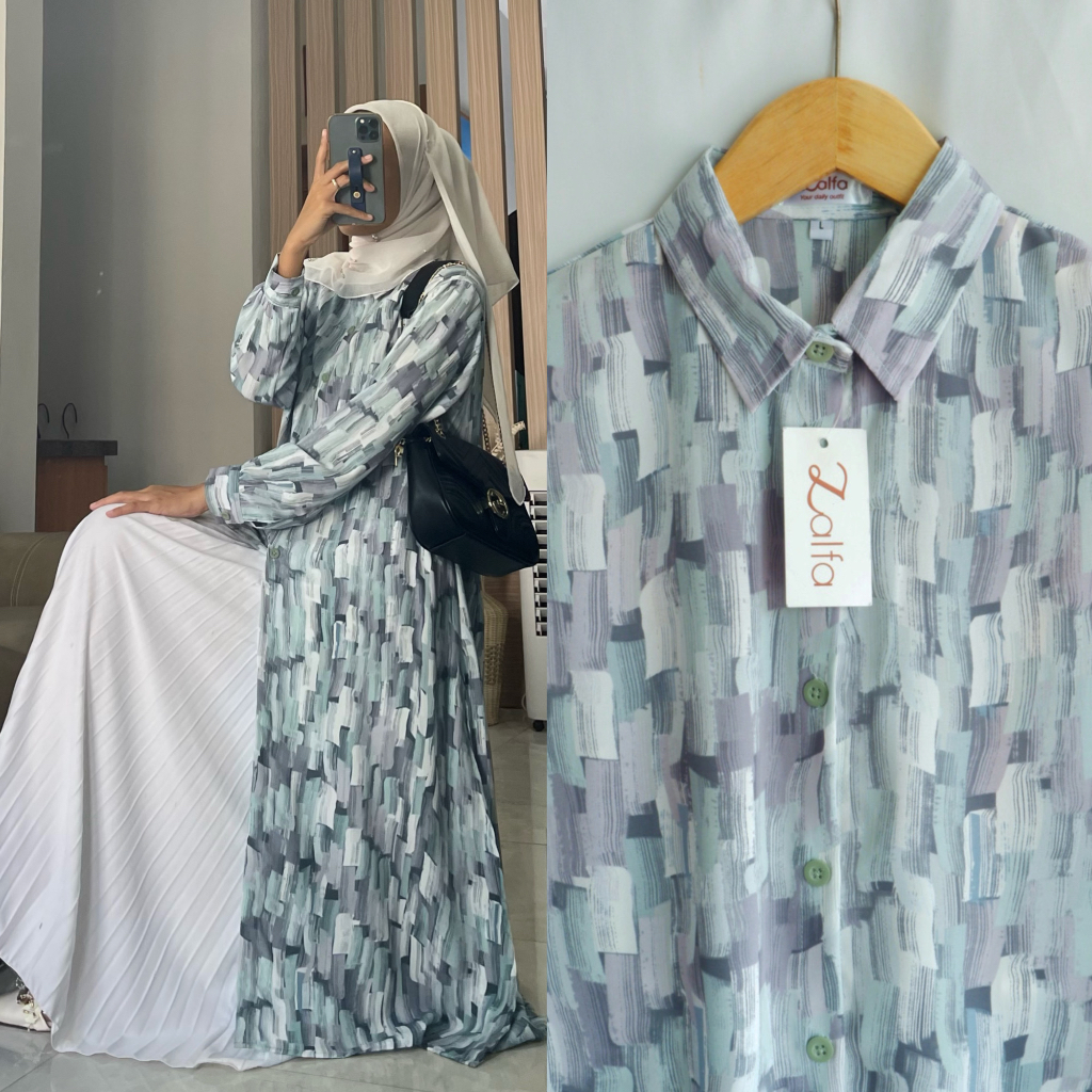 NEDILA Motif long tunik by ZALFA OUTFIT / tunik panjang motif