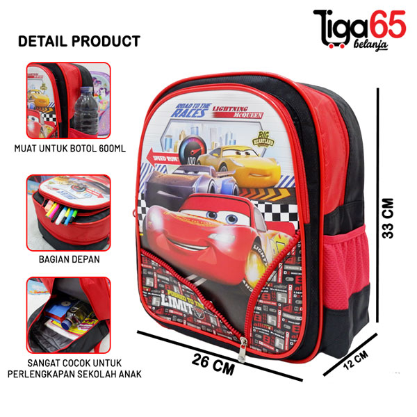 365 TAS RANSEL/Backpack/Tas Punggung/Ransel/Tas Anak sekolah TK/Tas Ransel anak TK/Karakter/BAG RANSEL 2081 14&quot;