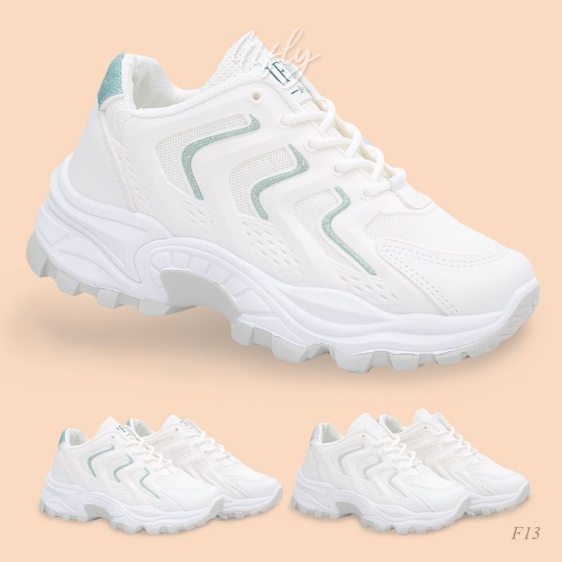 83. GIFLY Suga sepatu sneaker putih UK 40 sepatu wanita