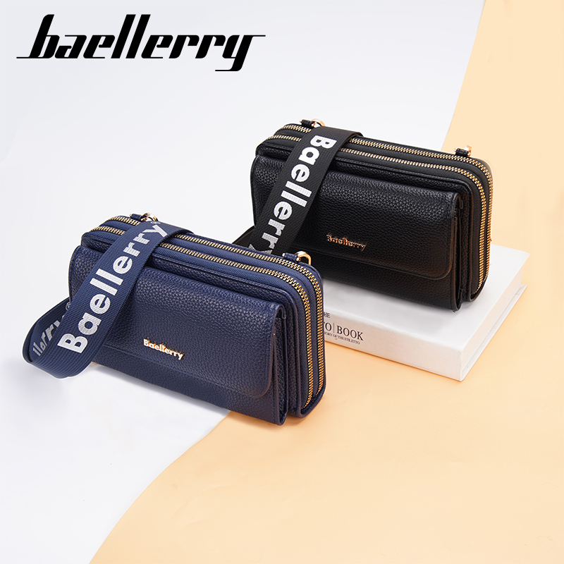 BAELLERRY N1897 Tas Selempang Wanita Dompet Wanita Tas Handphone Sling Bag PU Leather Premium WATCHKITE WKOS