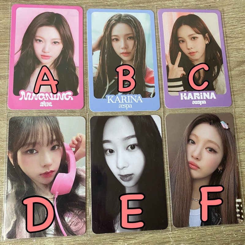 tc aespa ctmi pc aespa come to my illusion photocard karina ningning giselle pc trading card