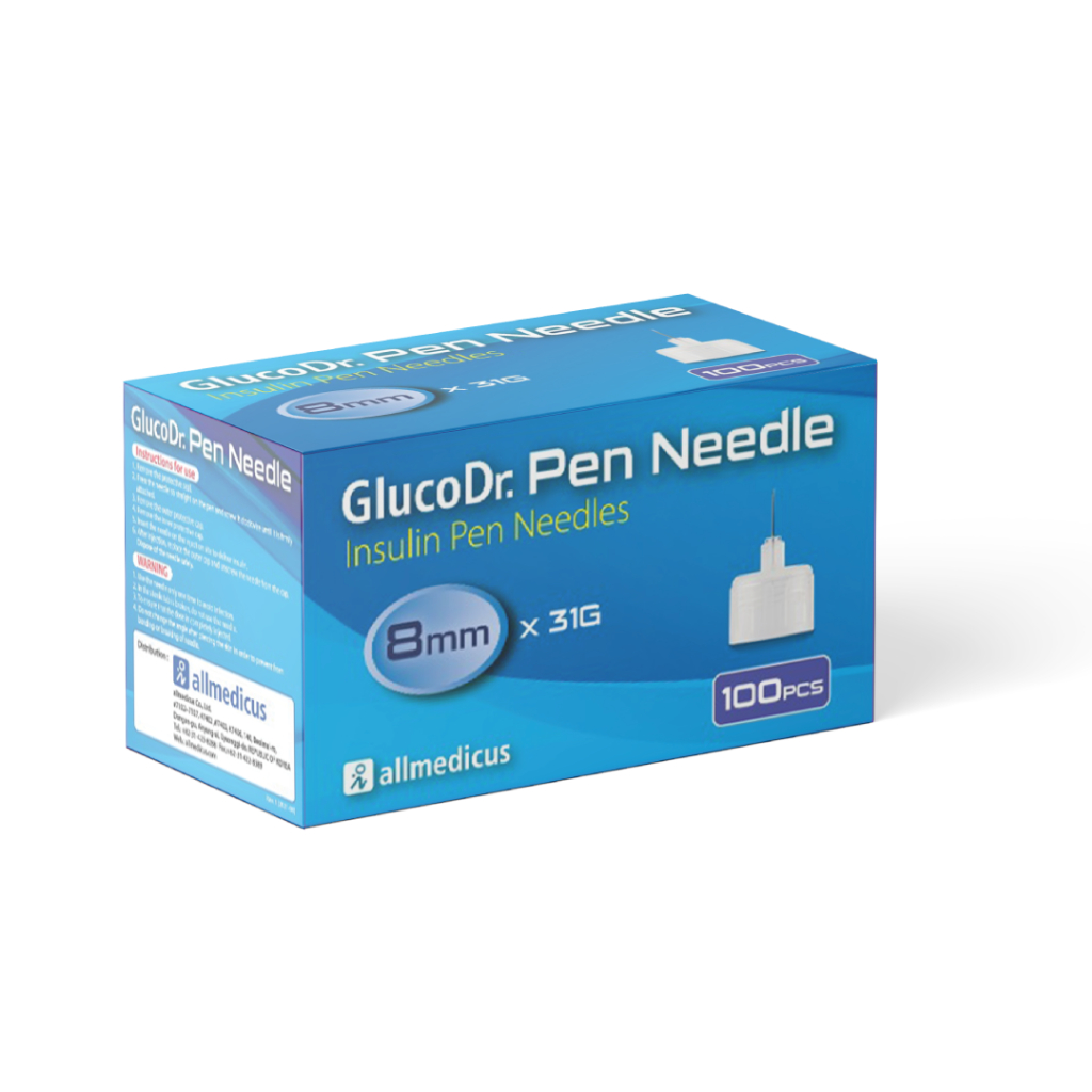 Insulin Pen Needles Glucodr - Jarum Insulin Gluco Dr 4mm 6mm 8mm Jarum Insulin Gula Darah