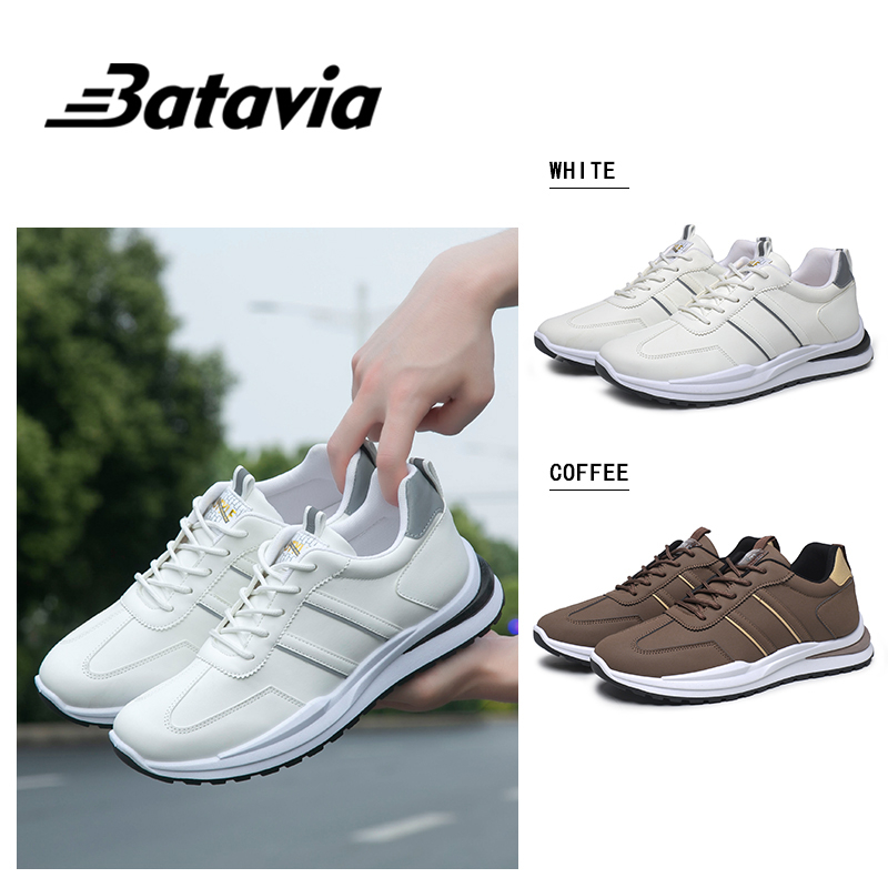 BATAVIA Pria Sport Shoes Impor white Pria olahraga coffeesepatu Sneakers sepatu sekolah J15