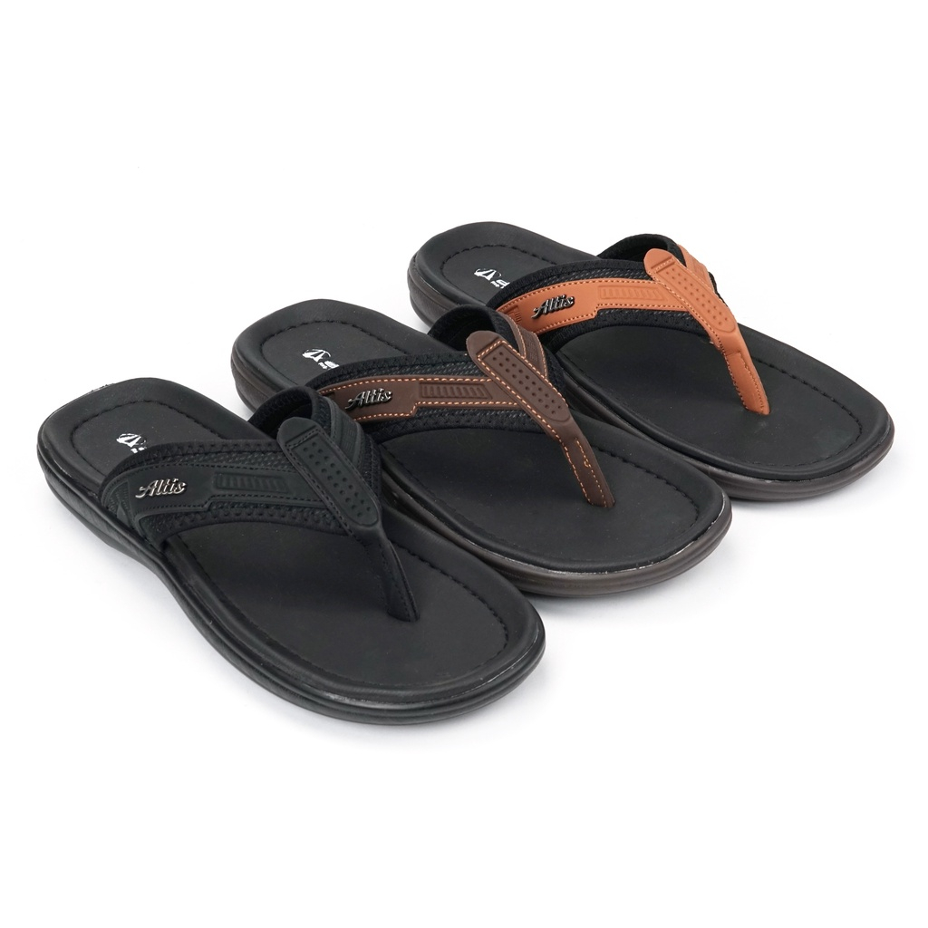 Sandal Jepit Kulit Casual Pria - Jaguar 01