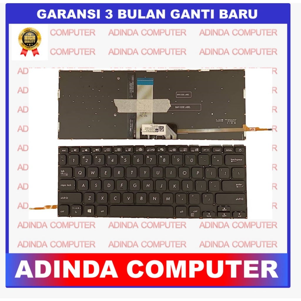 Keyboard Asus Vivobook 14 X412 A412 A412FA A412FL A412ua A412UB A412UF F412 A412DA A412DK A412F X412 X412D