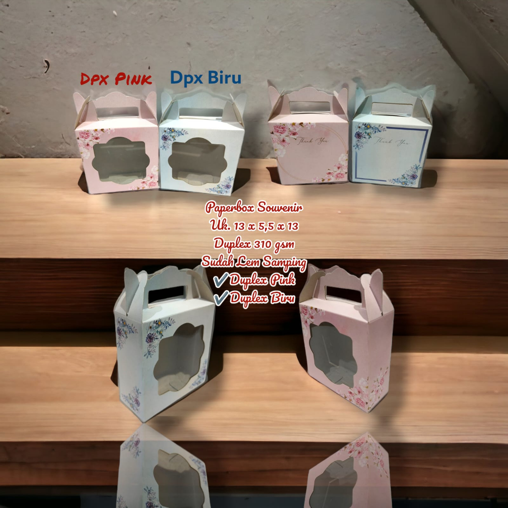 Paperbox Souvenir Mangkok Berbahan Duplex 310 gsm Uk. 13 x 5.5 x 13 cm