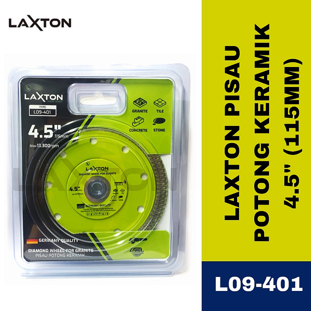 LAXTON Diamond Wheel Turbo batik 4,5&quot; L09-401 mata pisau Potong granit Keramik murah laris