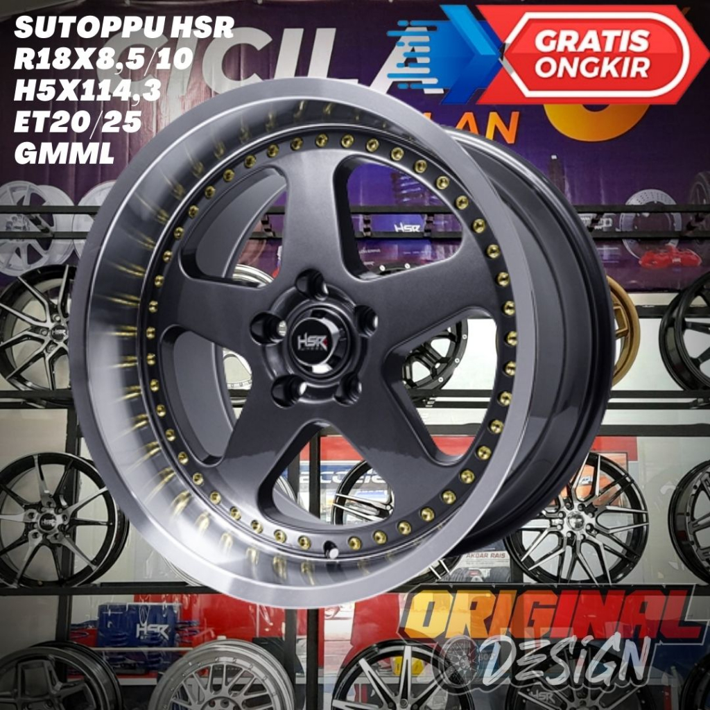 Velg Mobil Ring 18 SUTOPPU HSR R18X8,5/10 H5X114,3 ET20/25 GMML
