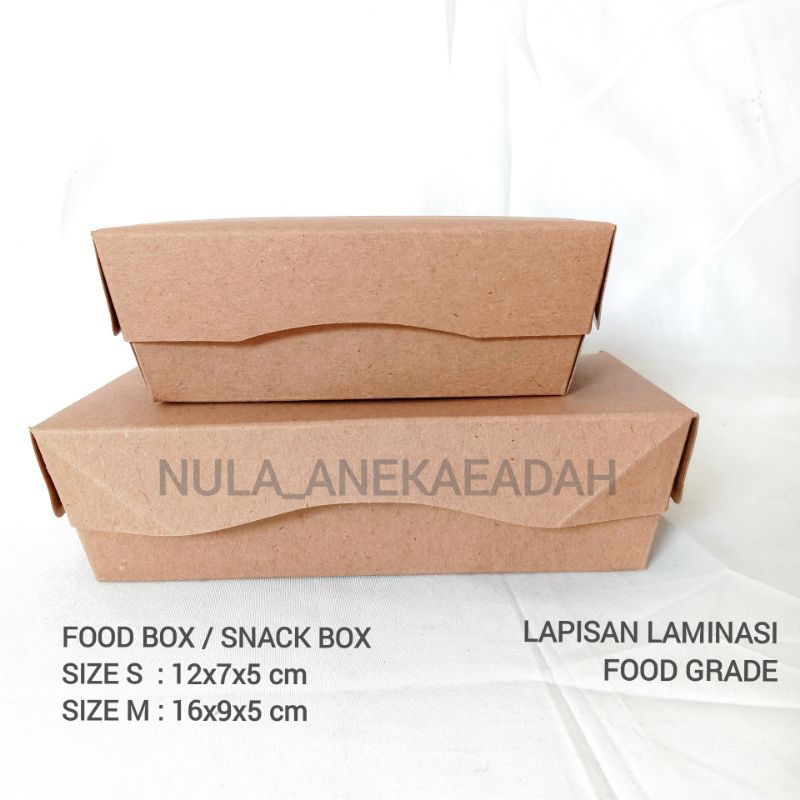 

PAPER LUNCH BOX / SNACK BOX / FOOD BOX