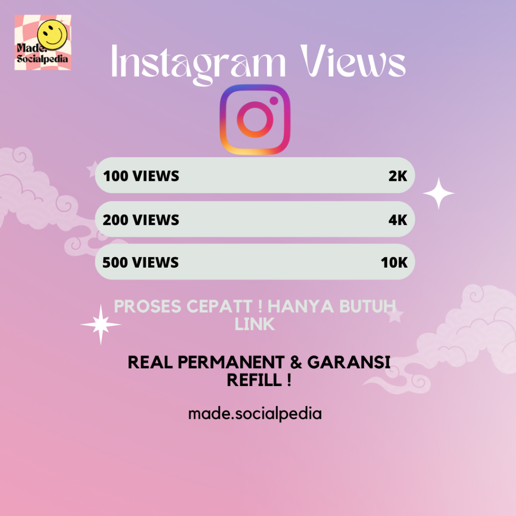 VIEWS INSTAGRAM VIDEO, REELS, IGTV (BERGARANSI)
