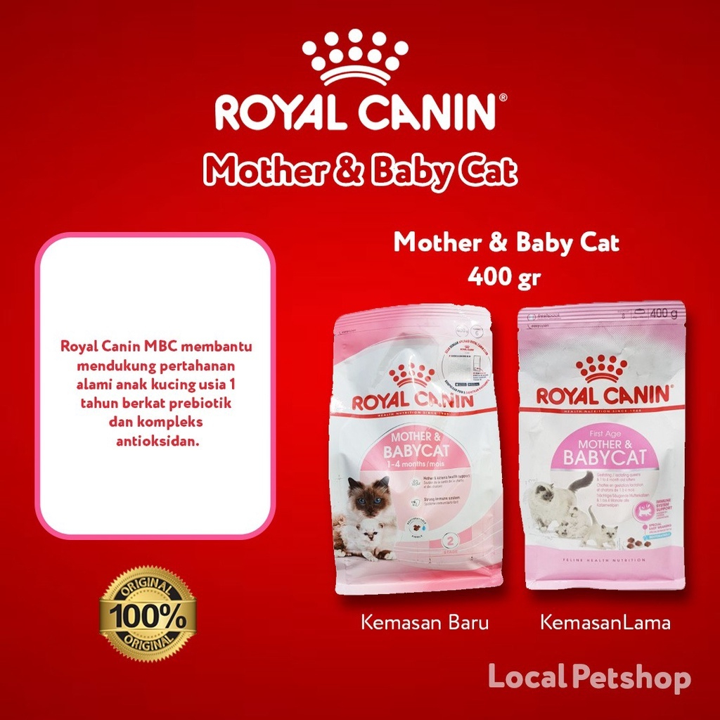 Royal Canin Mother &amp; Babycat repack 500 gr Termurah