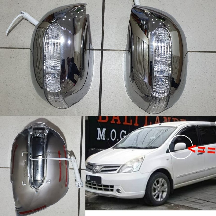 Cover spion chrome model lampu GRAND LIVINA