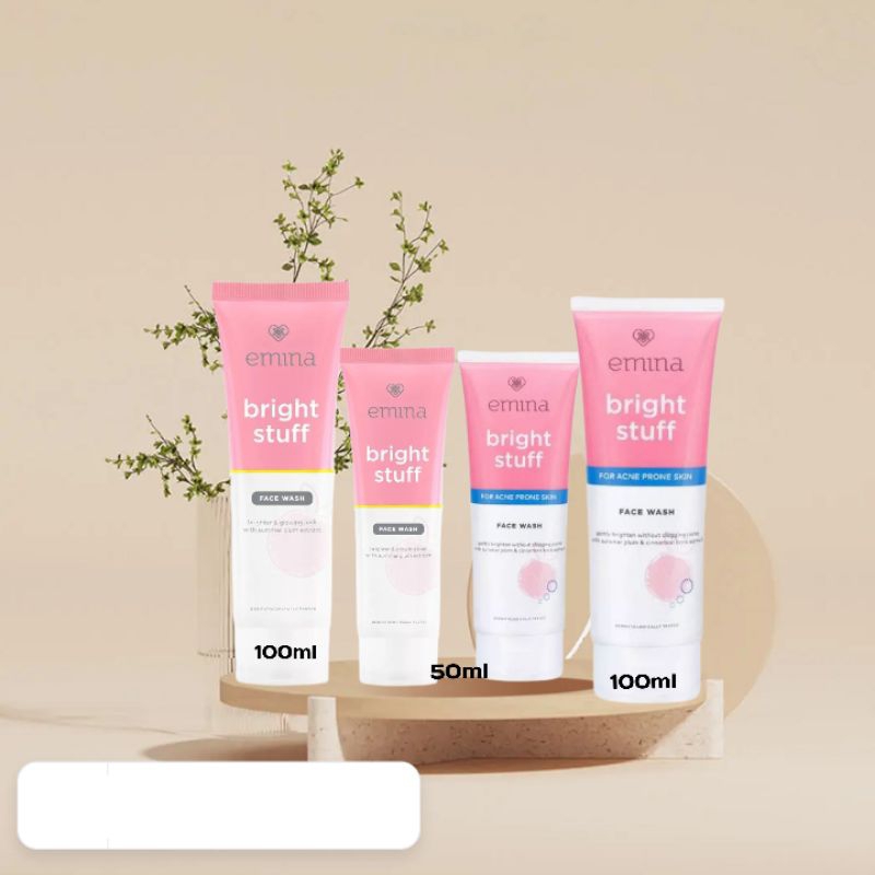 Emina facial wash bright glowing // Emina facial wash acne prone skin