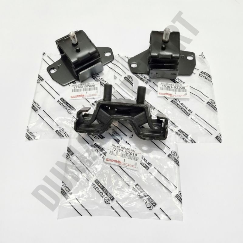 Engine Mounting Set Kanan/Kiri/Transmisi Avanza 2004 2005 2006 2007 2008 2009 2010 2011 Original