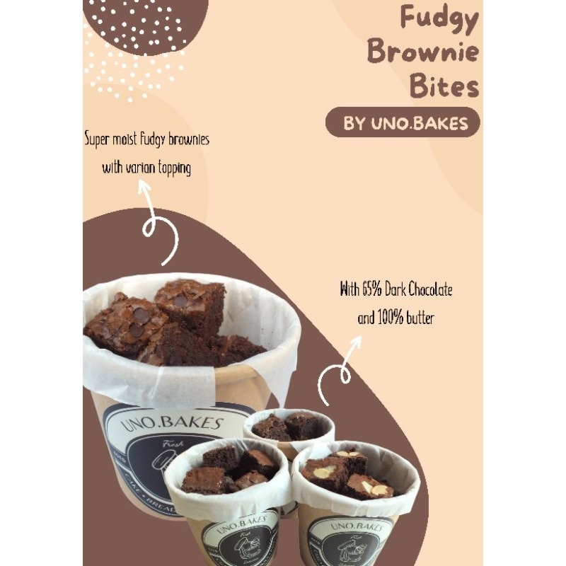 

FUDGY BROWNIES BITES