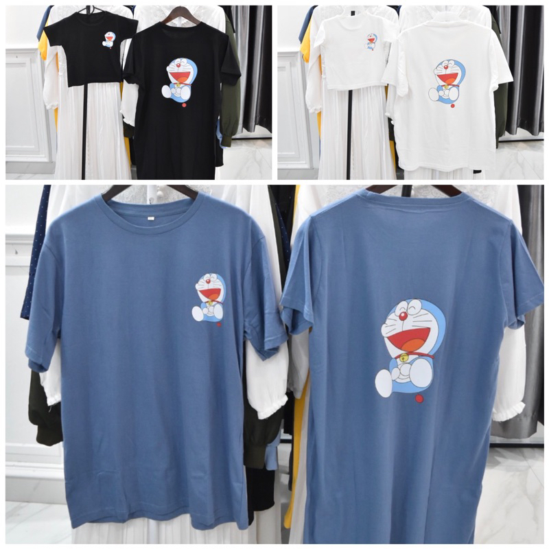 Tshirt kaos dress couple keluarga ayah anak ibu doraemon