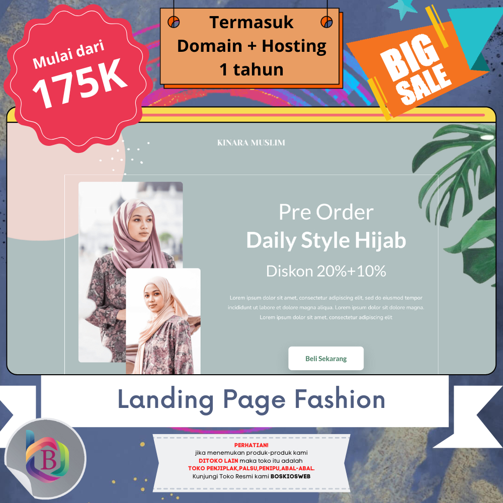 Jasa pembuatan landing page | Landing page murah | landingpage | Landing page fashion | jasa pembuat