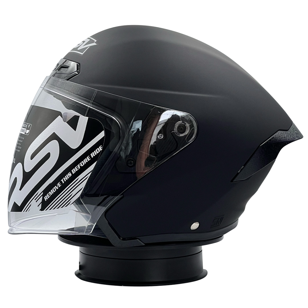 Helm RSV New Windtail Solid Black Doff