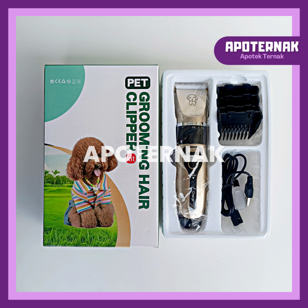 ALAT CUKUR HAIR CLIPPER | GOLD BATERAI | Alat Cukur Hewan Anjing Kucing Kambing Domba