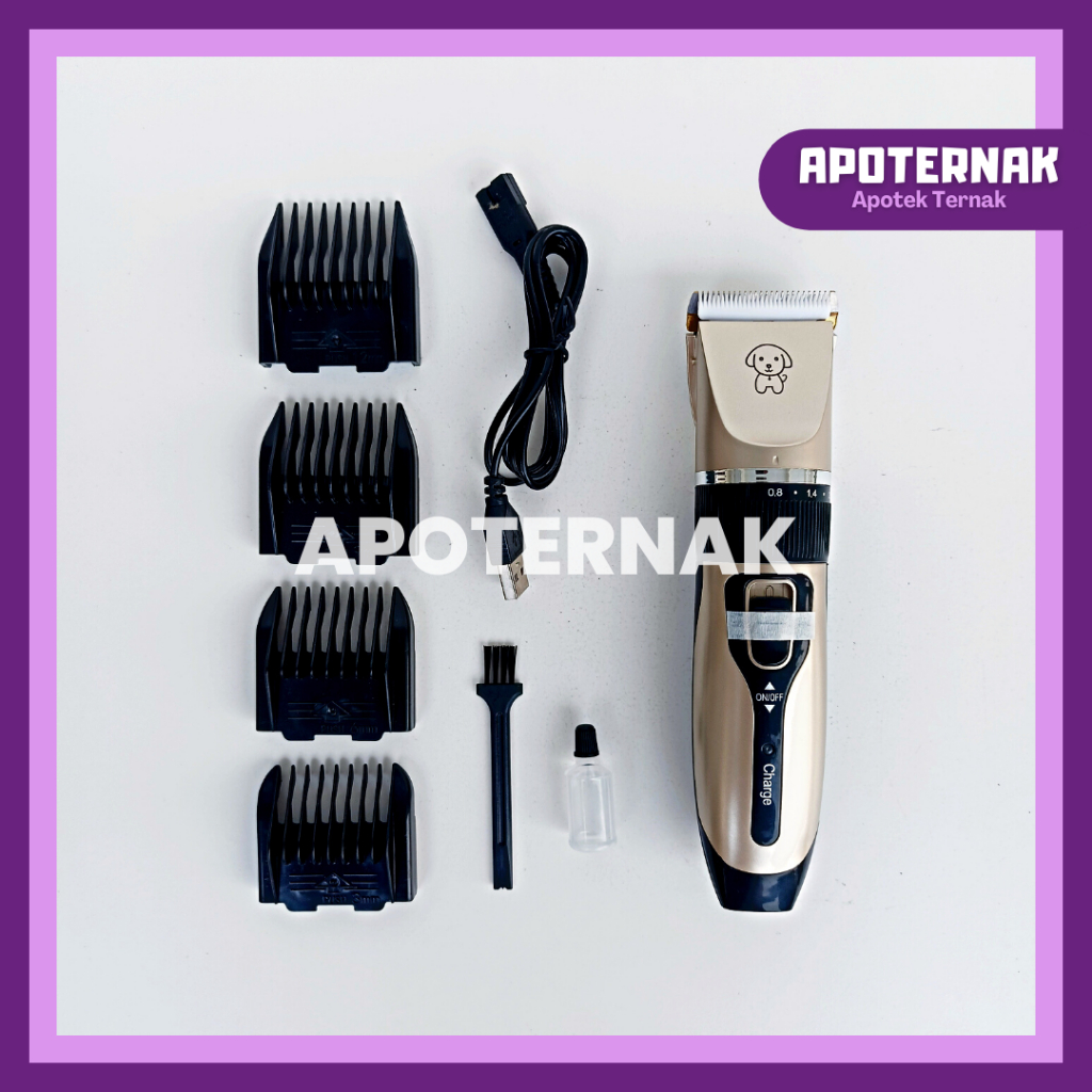 ALAT CUKUR HAIR CLIPPER | GOLD BATERAI | Alat Cukur Hewan Anjing Kucing Kambing Domba