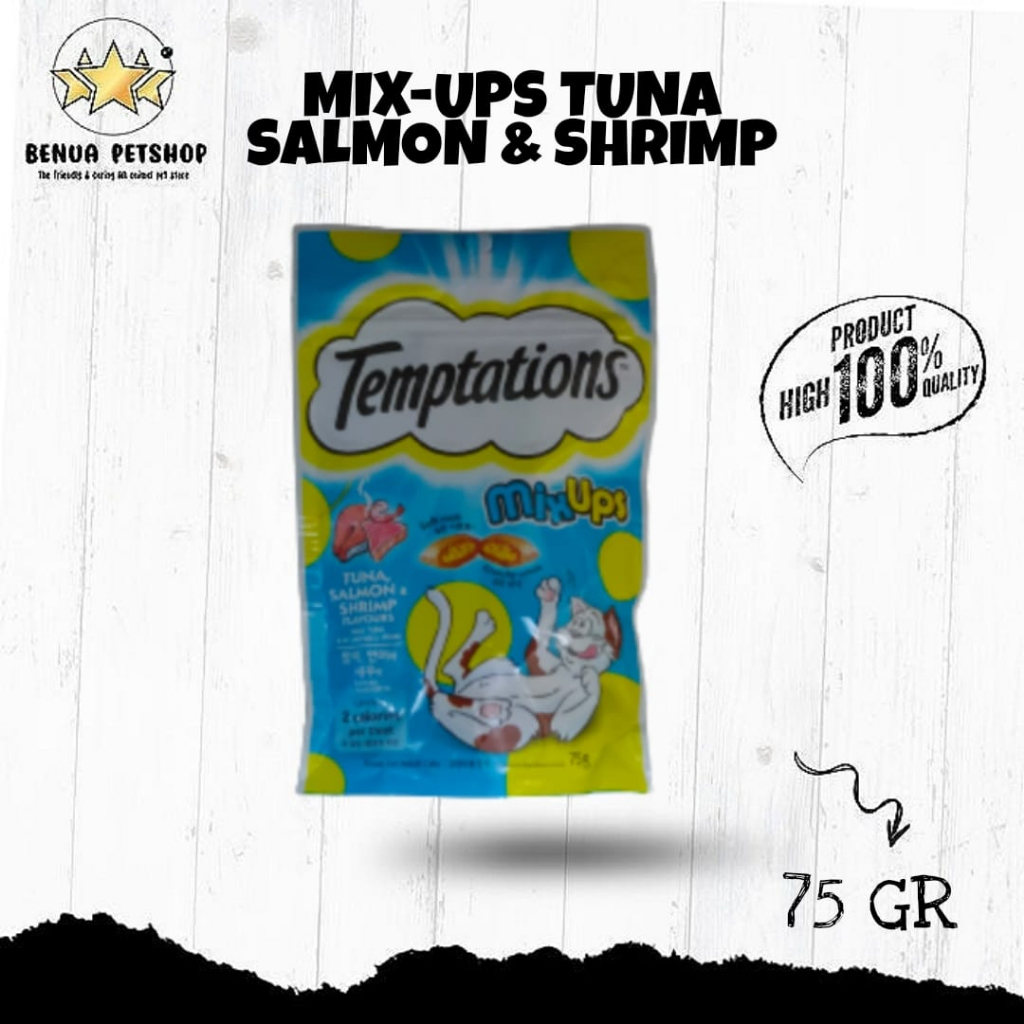 Makanan kucing Temptation 85gr Cemilan kucing sehat temptation 85gr Kering Murah